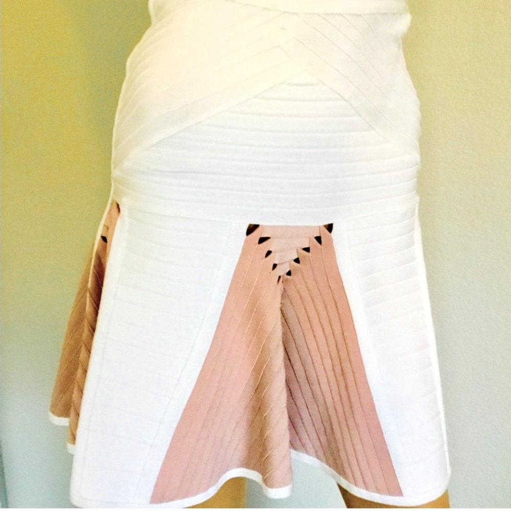 *RARE* Herve Leger Two Tone Skirt